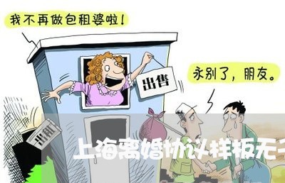 上海离婚协议样板无子女/2023021877348 上海离婚协议样板无子女/2023021877348