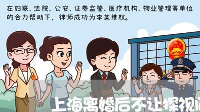 上海离婚后不让探视问题/2023041322515