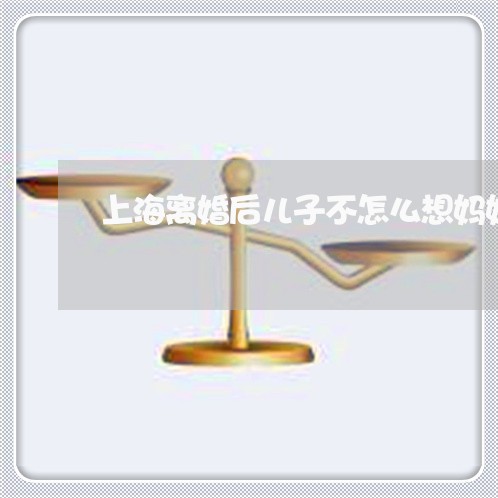 上海离婚后儿子不怎么想妈妈/2023032471473 上海离婚后儿子不怎么想妈妈/2023032471473