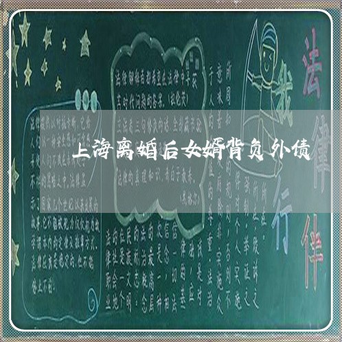 上海离婚后女婿背负外债/2023021746371 上海离婚后女婿背负外债/2023021746371