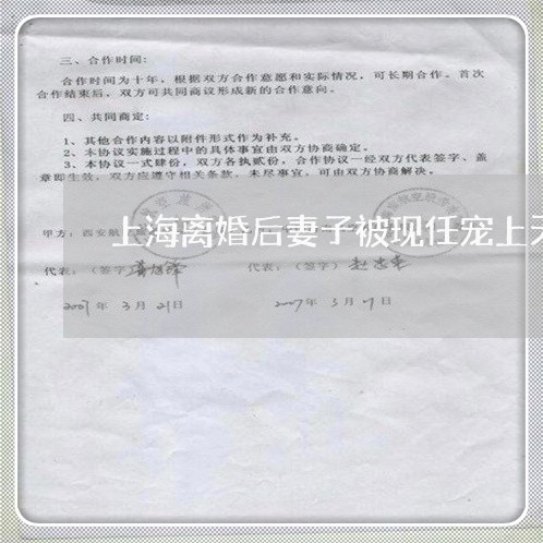 上海离婚后妻子被现任宠上天/2023032430715