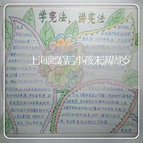 上海离婚后小孩未满周岁/2023041283926