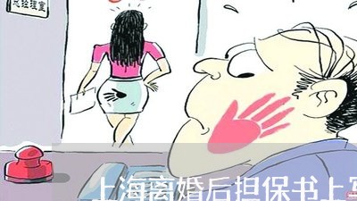 上海离婚后担保书上写字/2023041305259