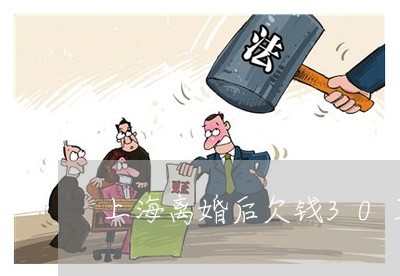 上海离婚后欠钱30万怎么办/2023032416049
