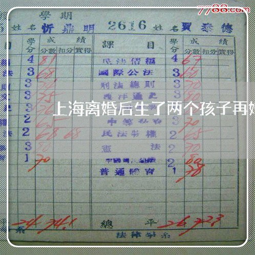 上海离婚后生了两个孩子再婚/2023032442614