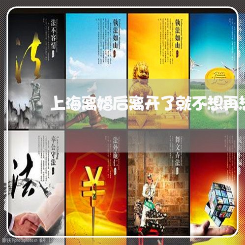 上海离婚后离开了就不想再想/2023032470492 上海离婚后离开了就不想再想/2023032470492