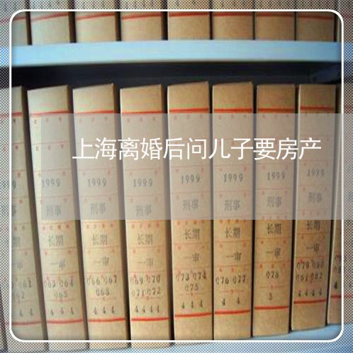 上海离婚后问儿子要房产/2023021850593 上海离婚后问儿子要房产/2023021850593