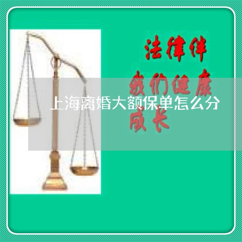 上海离婚大额保单怎么分/2023021749293 上海离婚大额保单怎么分/2023021749293