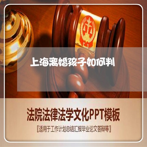 上海离婚孩子如何判/2023032562592
