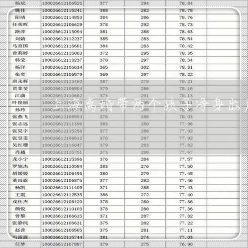 上海离婚带两个孩子净身出户/2023032473515 上海离婚带两个孩子净身出户/2023032473515