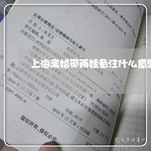 上海离婚带两娃备注什么意思/2023032493748