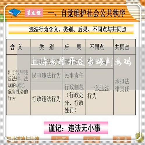 上海离婚开庭当场判离吗/2023041297169