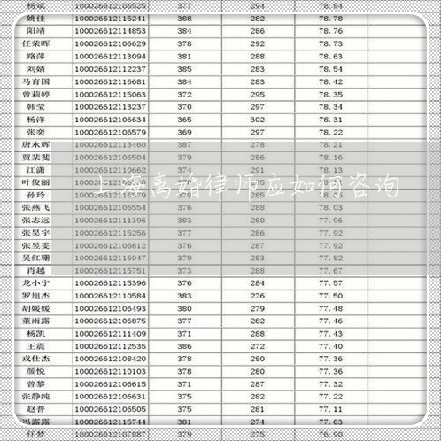 上海离婚律师应如何咨询/2023041308268