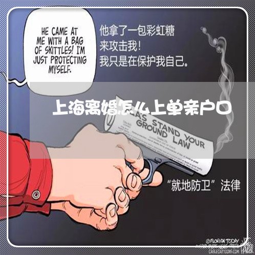 上海离婚怎么上单亲户口/2023041329450