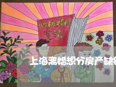 上海离婚想分房产缺钱怎么办/2023032446162