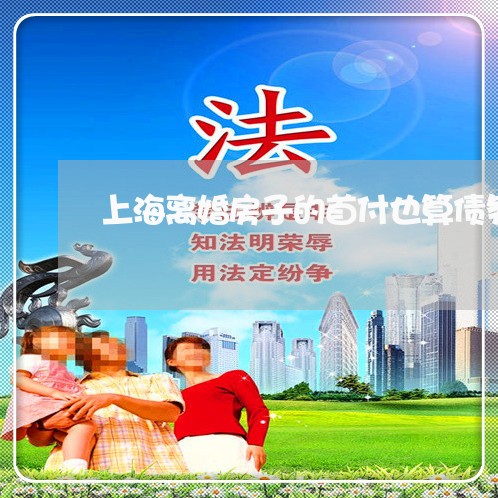 上海离婚房子的首付也算债务吗/2023042114047