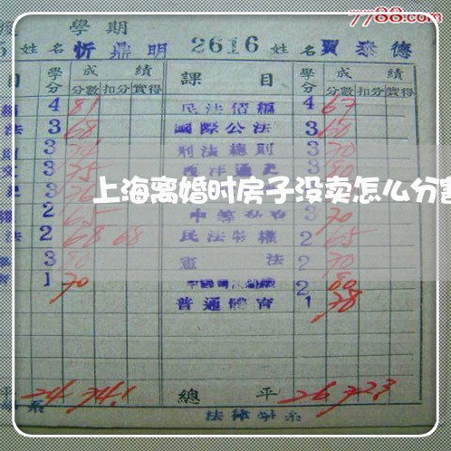 上海离婚时房子没卖怎么分割/2023032371715 上海离婚时房子没卖怎么分割/2023032371715