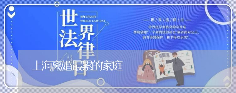上海离婚最累的家庭/2023032661594 上海离婚最累的家庭/2023032661594