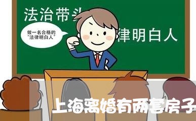 上海离婚有两套房子怎么分配/2023032426350 上海离婚有两套房子怎么分配/2023032426350