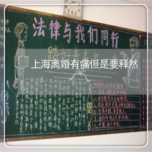 上海离婚有痛但是要释然/2023021763782 上海离婚有痛但是要释然/2023021763782