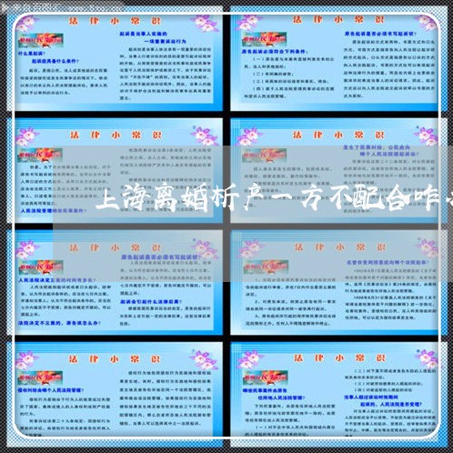 上海离婚析产一方不配合咋办/2023032414937 上海离婚析产一方不配合咋办/2023032414937