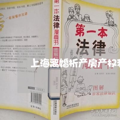 上海离婚析产房产权利人变更/2023032422704