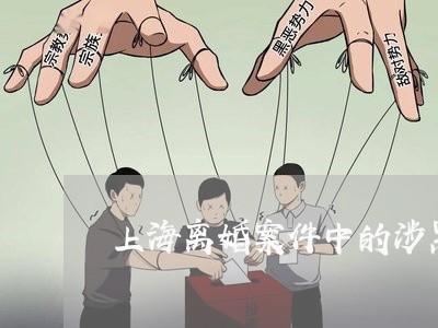 上海离婚案件中的涉黑案例/2023032192636