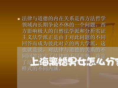 上海离婚男女怎么分家产/2023041371714