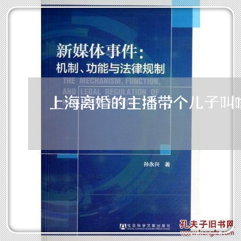 上海离婚的主播带个儿子叫啥/2023032403626