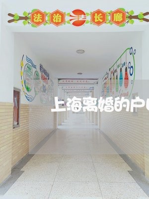 上海离婚的户口本上显示有配偶/2023042170692