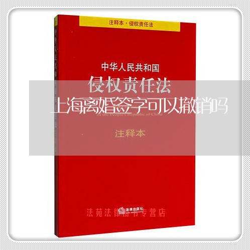 上海离婚签字可以撤销吗/2023041383927