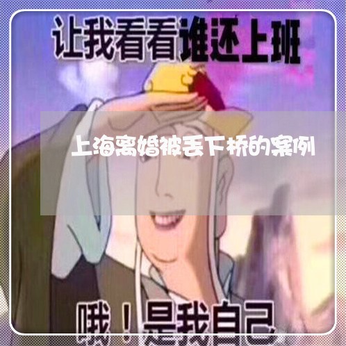 上海离婚被丢下桥的案例/2023041326039