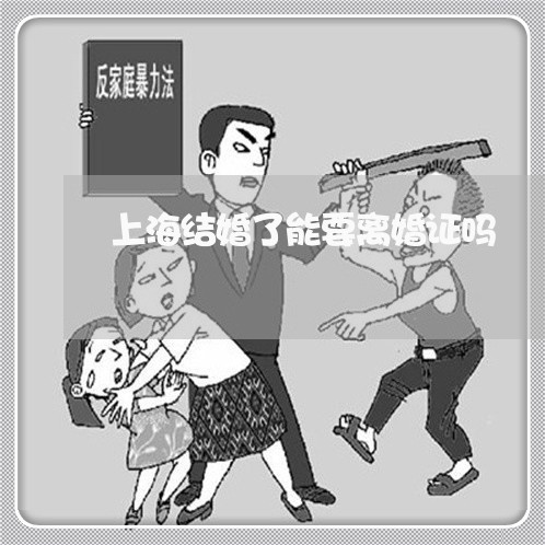 上海结婚了能要离婚证吗/2023041375616