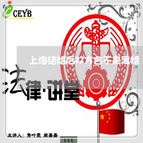 上海结婚后双方合不来离婚/2023031917372