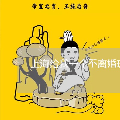 上海给我一个不离婚理由/2023021772737 上海给我一个不离婚理由/2023021772737