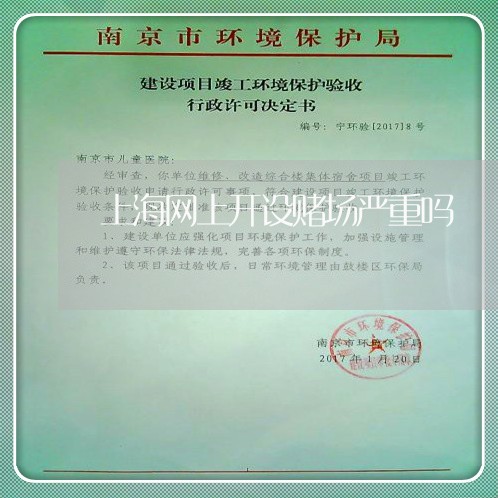 上海网上开设赌场严重吗/2023021740492 上海网上开设赌场严重吗/2023021740492
