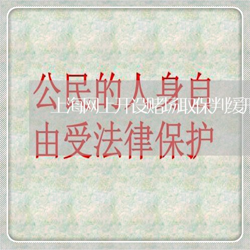 上海网上开设赌场取保判缓刑/2023032329250