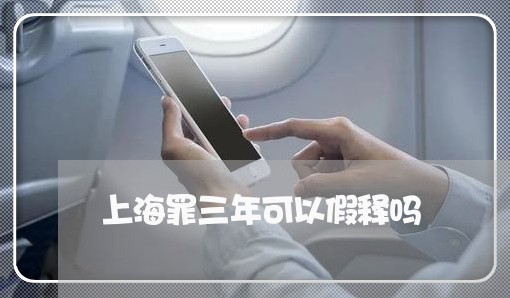 上海罪三年可以假释吗/2023032032726