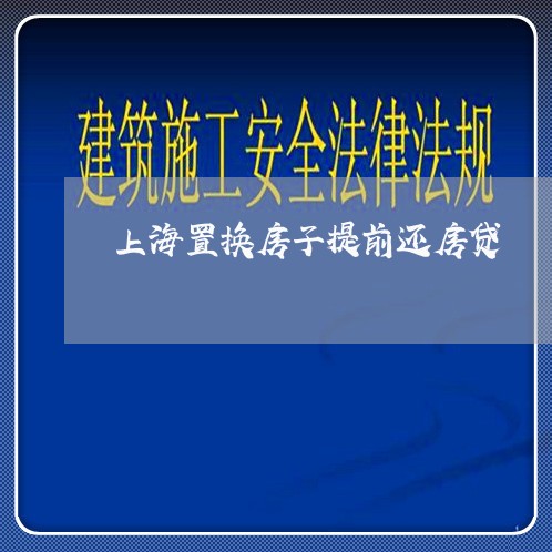 上海置换房子提前还房贷/2023041950382