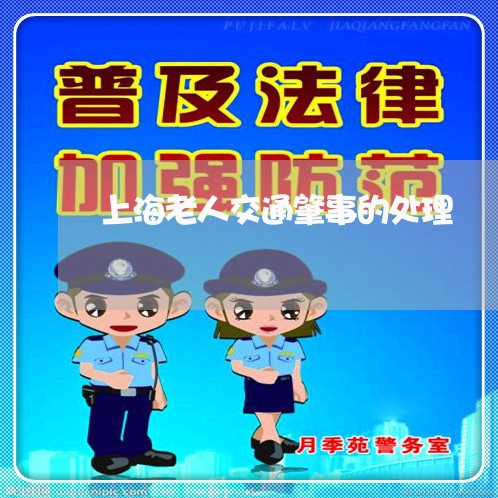 上海老人交通肇事的处理/2023041183725