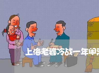 上海老婆冷战一年闹离婚怎么办/2023042049382