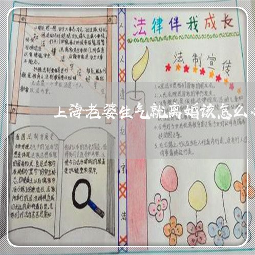 上海老婆生气就离婚该怎么办/2023032315238 上海老婆生气就离婚该怎么办/2023032315238