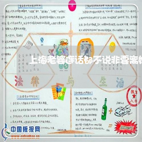 上海老婆连话都不说非要离婚/2023032359492 上海老婆连话都不说非要离婚/2023032359492