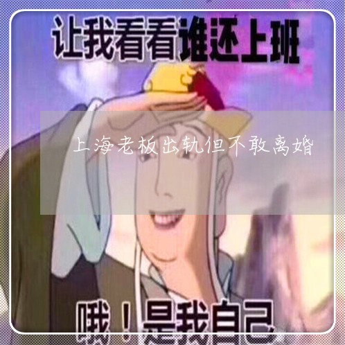 上海老板出轨但不敢离婚/2023041158482