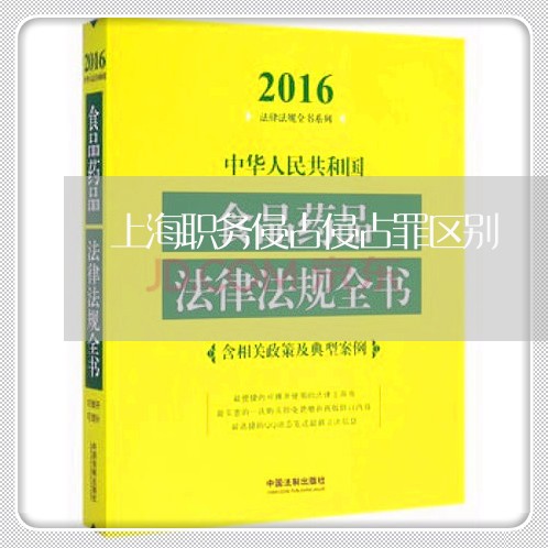 上海职务侵占侵占罪区别/2023041230372