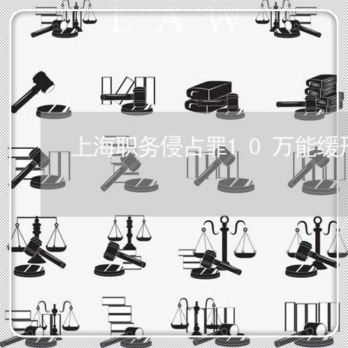 上海职务侵占罪10万能缓刑吗/2023042092715