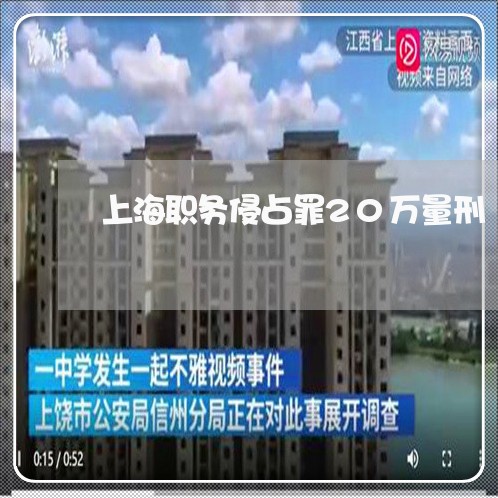 上海职务侵占罪20万量刑/2023032077250