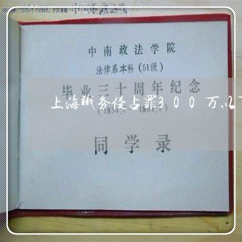 上海职务侵占罪300万以下/2023032349582 上海职务侵占罪300万以下/2023032349582