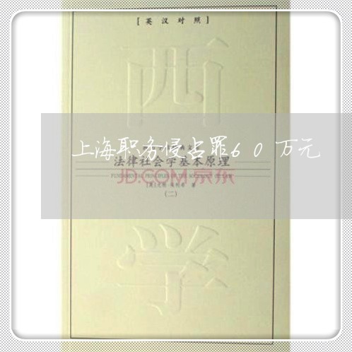 上海职务侵占罪60万元/2023021717139 上海职务侵占罪60万元/2023021717139