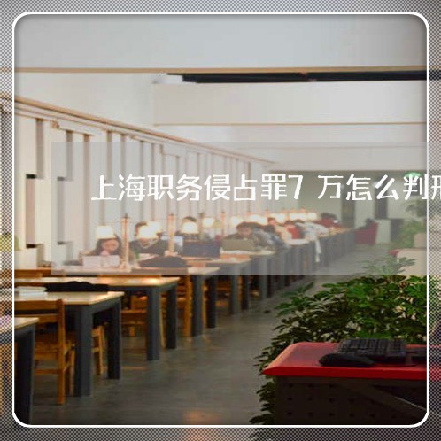 上海职务侵占罪7万怎么判刑/2023032202803